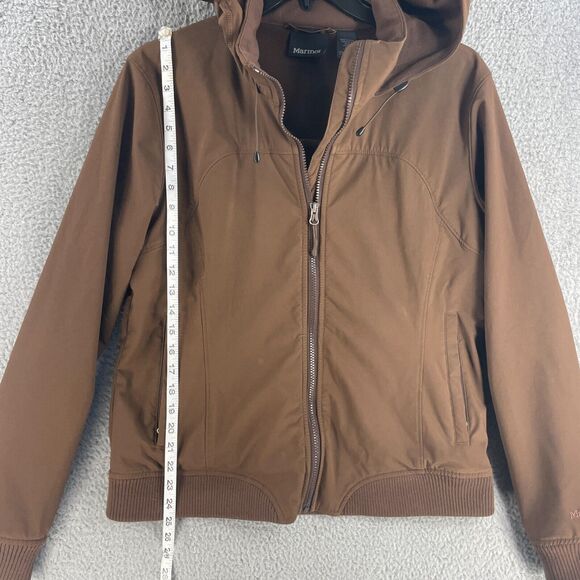 Marmot Womens Jacket Zip Bomber Sz XL Hooded Fleece Lined Active Athletic Outdoo - Picture 4 of 12